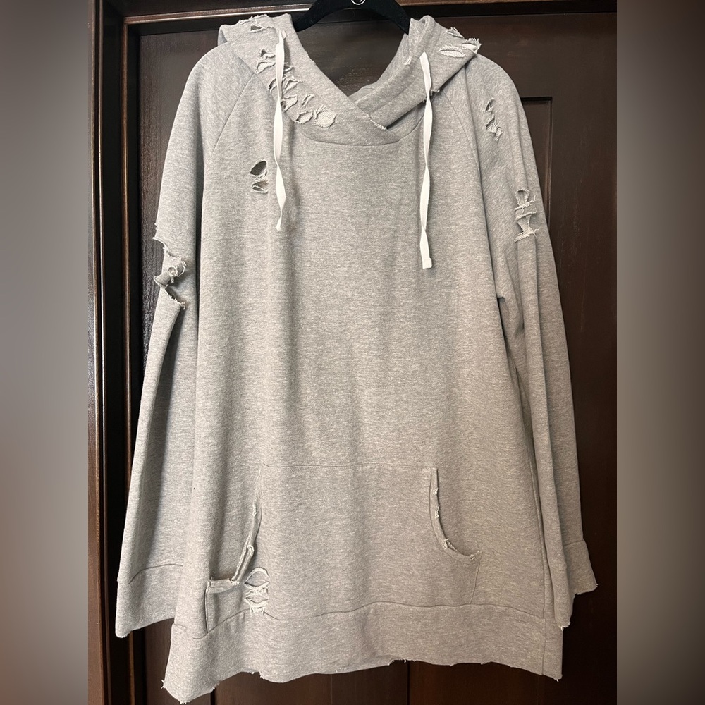 Chelsea DeBoer Distressed Hoodie